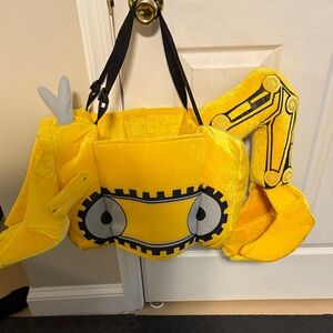 Yellow Construction Vehicle Kids Bag